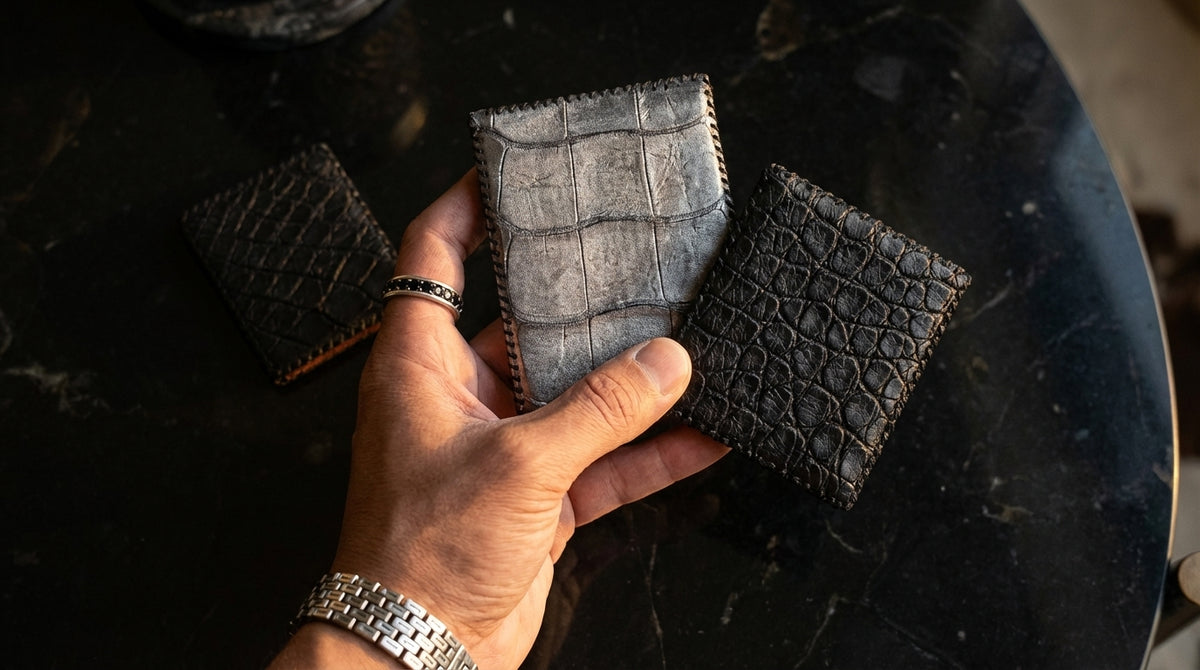 Alligator leather Wildcard pouches