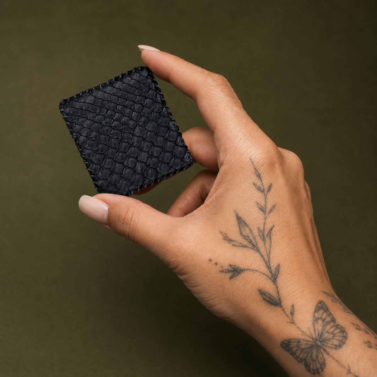Python leather Wildcard pouches