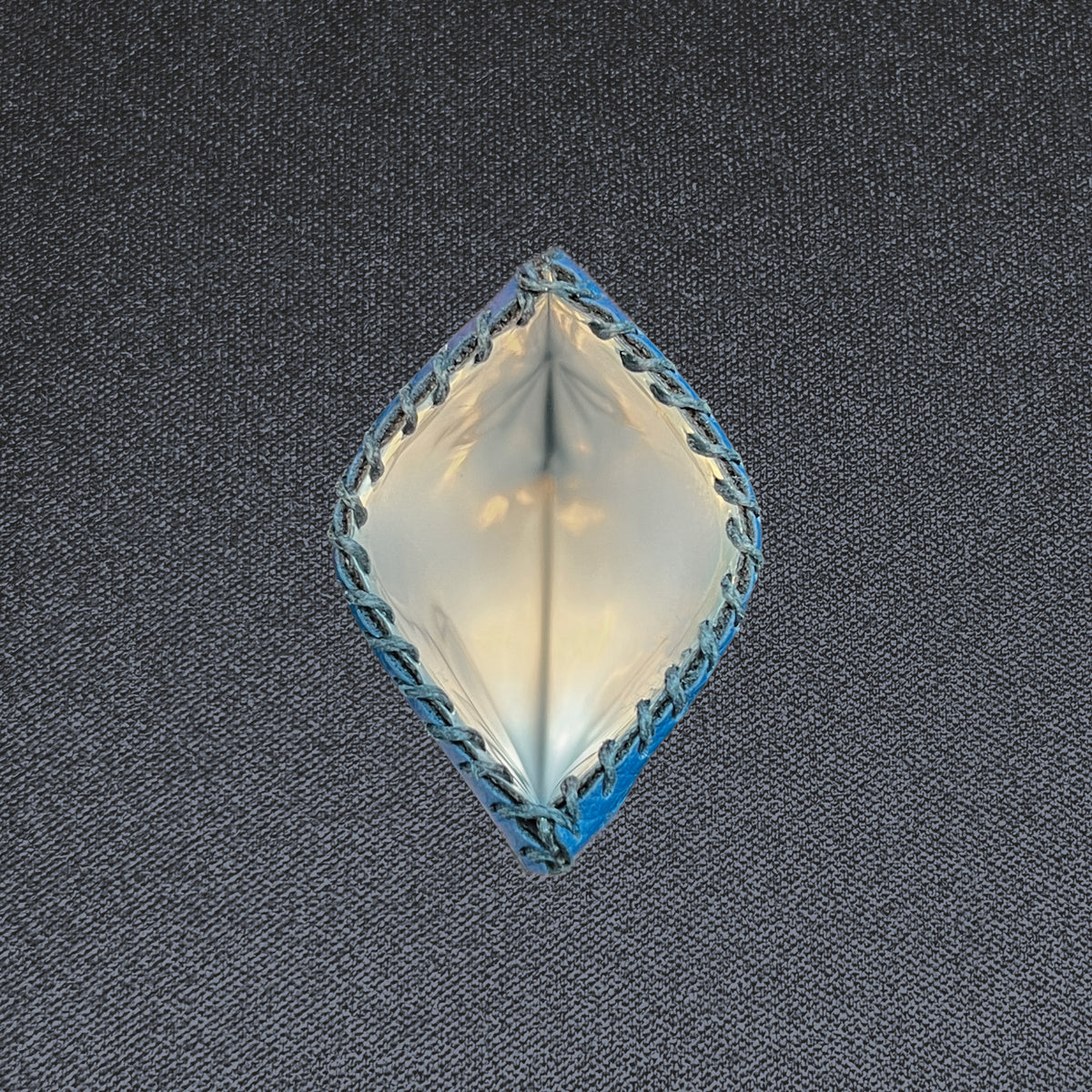 Wildcard Cobalt Cactus Classic, Small, shown open with its mylar lining
